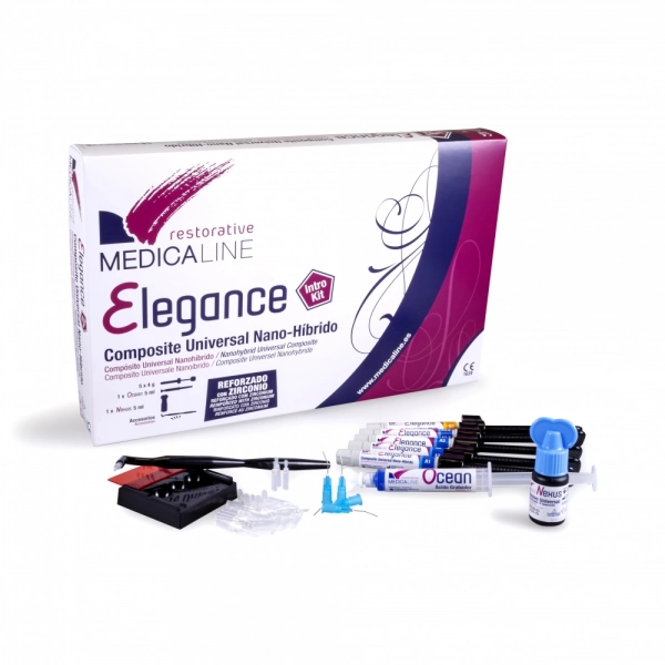 ELEGANCE COMPOSITE NANO-HÍBRIDO KIT 5 Jeringas + Adhesivo